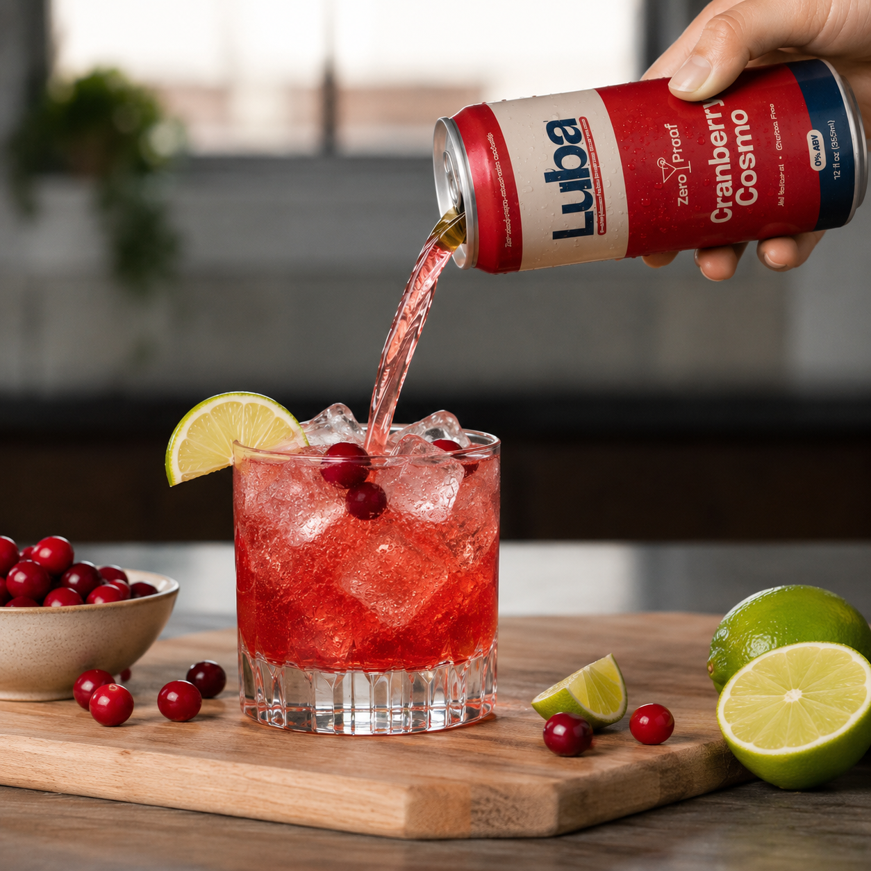 Pouring Cranberry Cosmo