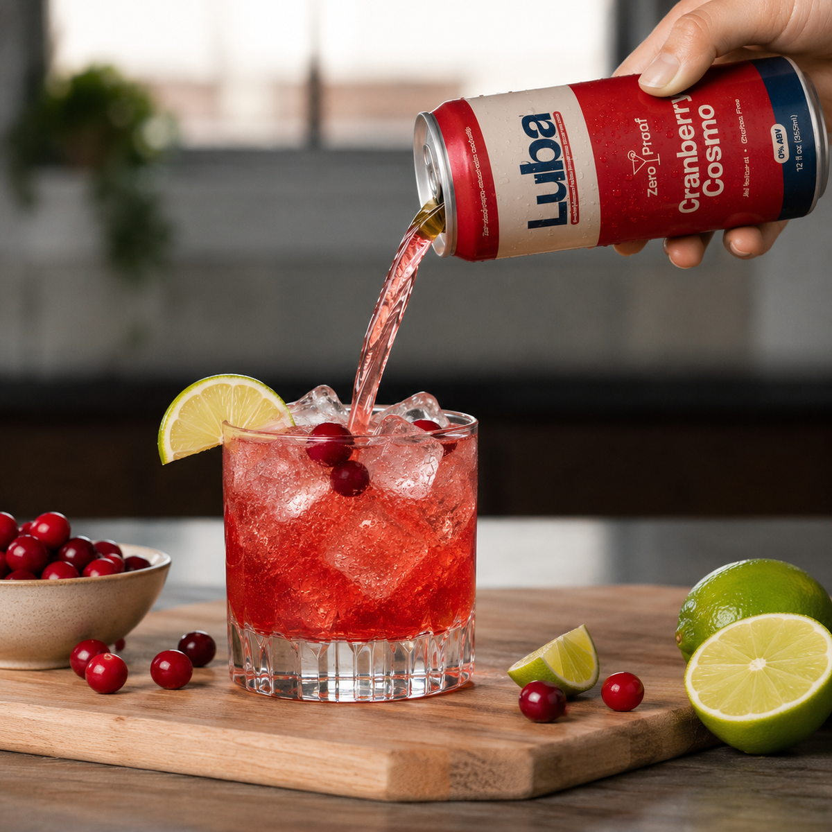 Pouring Cranberry Cosmo