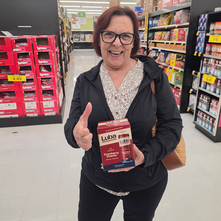 Customer with Cranberry Cosmo